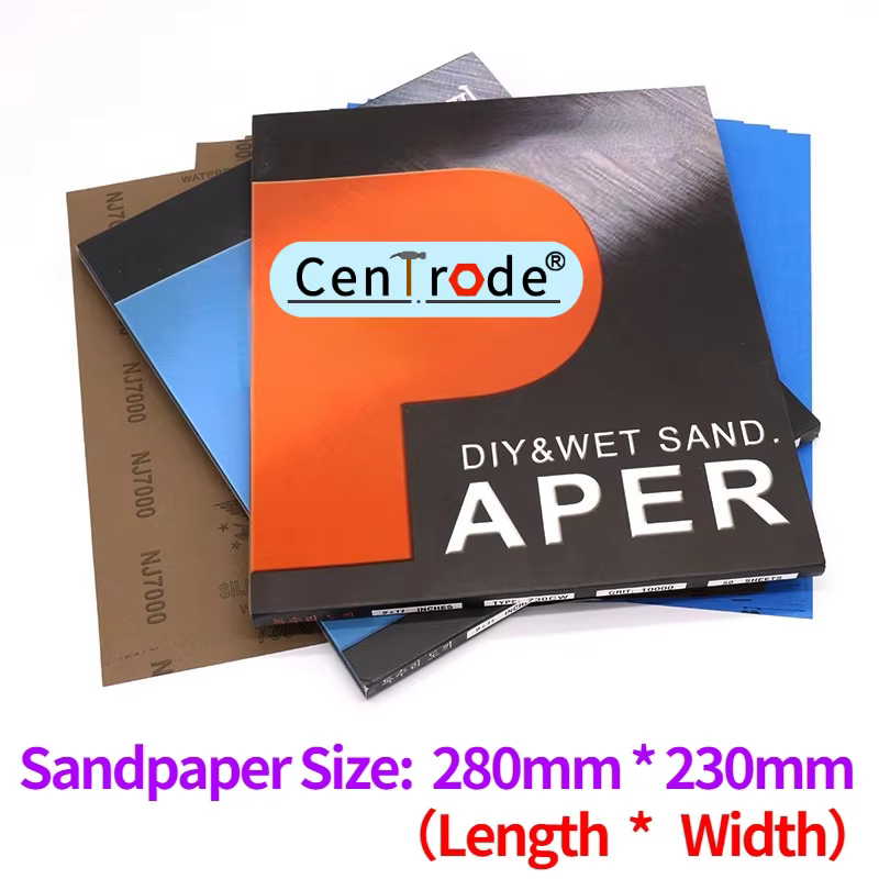 Papier de verre grain 80-10000, 2 pièces, polissage humide et sec, ponçage, feuilles de papier de ve