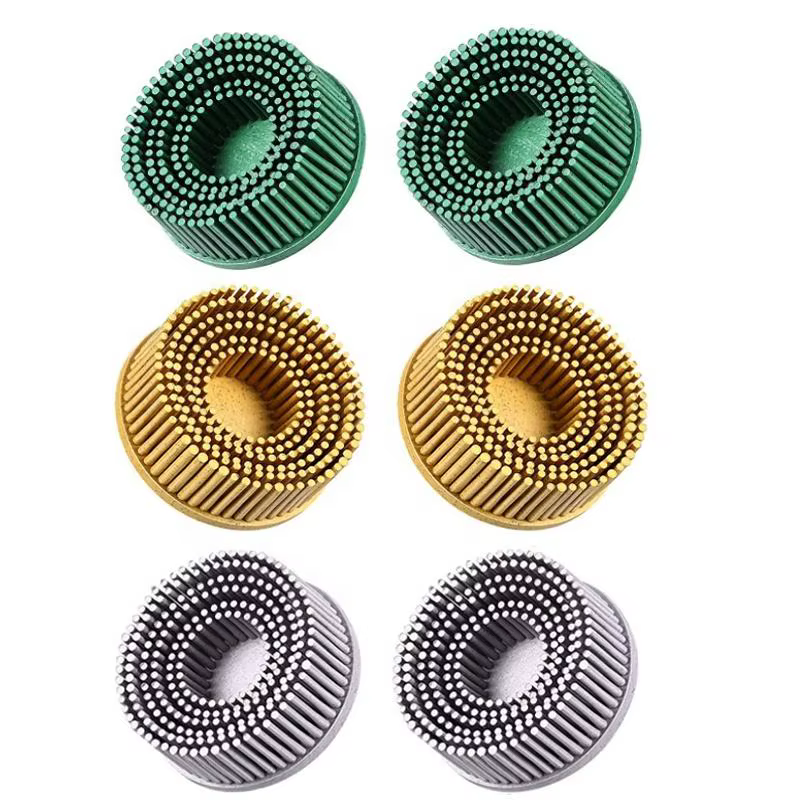Disque à poils de 2 ou 3 pouces, grain assorti, brosse d'élimination Abrasive, roue de polissage pou