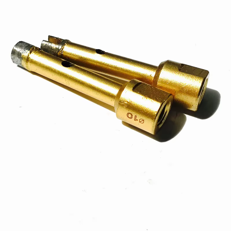 Scie cloche pour marbre et diamant humide, diamètre extérieur de 6 à 12mm, 2 pièces, avec filetage i