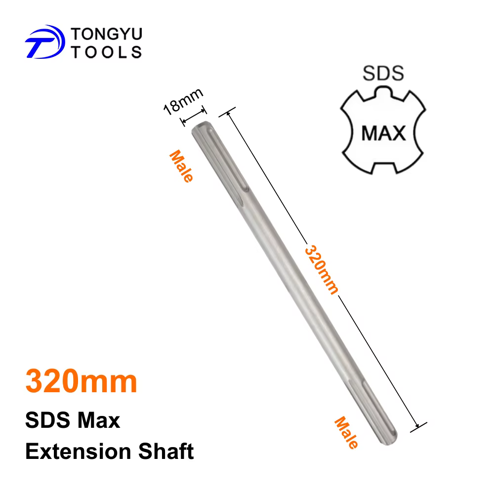 Tige d'extension SDS Max avec adaptateur de coupleur Max-Lock pour marteau perforateur, pour perçage