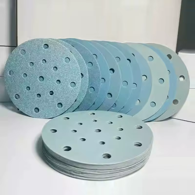 Disques de ponçage de 6 pouces à 17 trous, grain 60-800, papier abrasif humide et sec, auto-agrippan
