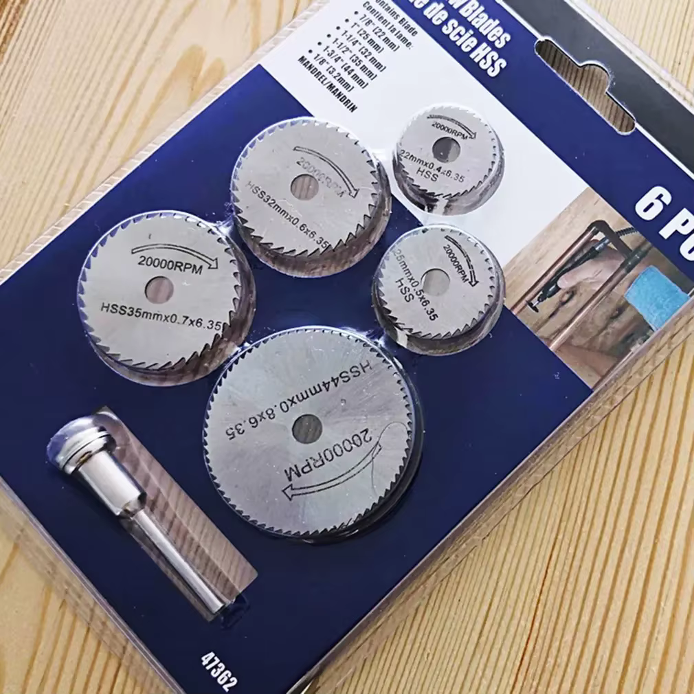 Mini lame de scie circulaire Hss, disque de coupe, outil de perçage rotatif, accessoires pour bois, 