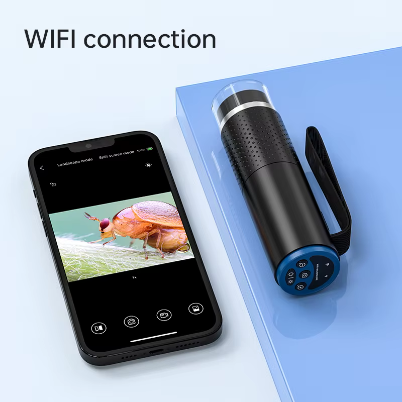 50X-1000X WiFi Microscope électronique numérique Portable 200W Pixel typc-c charge LED réglable pour