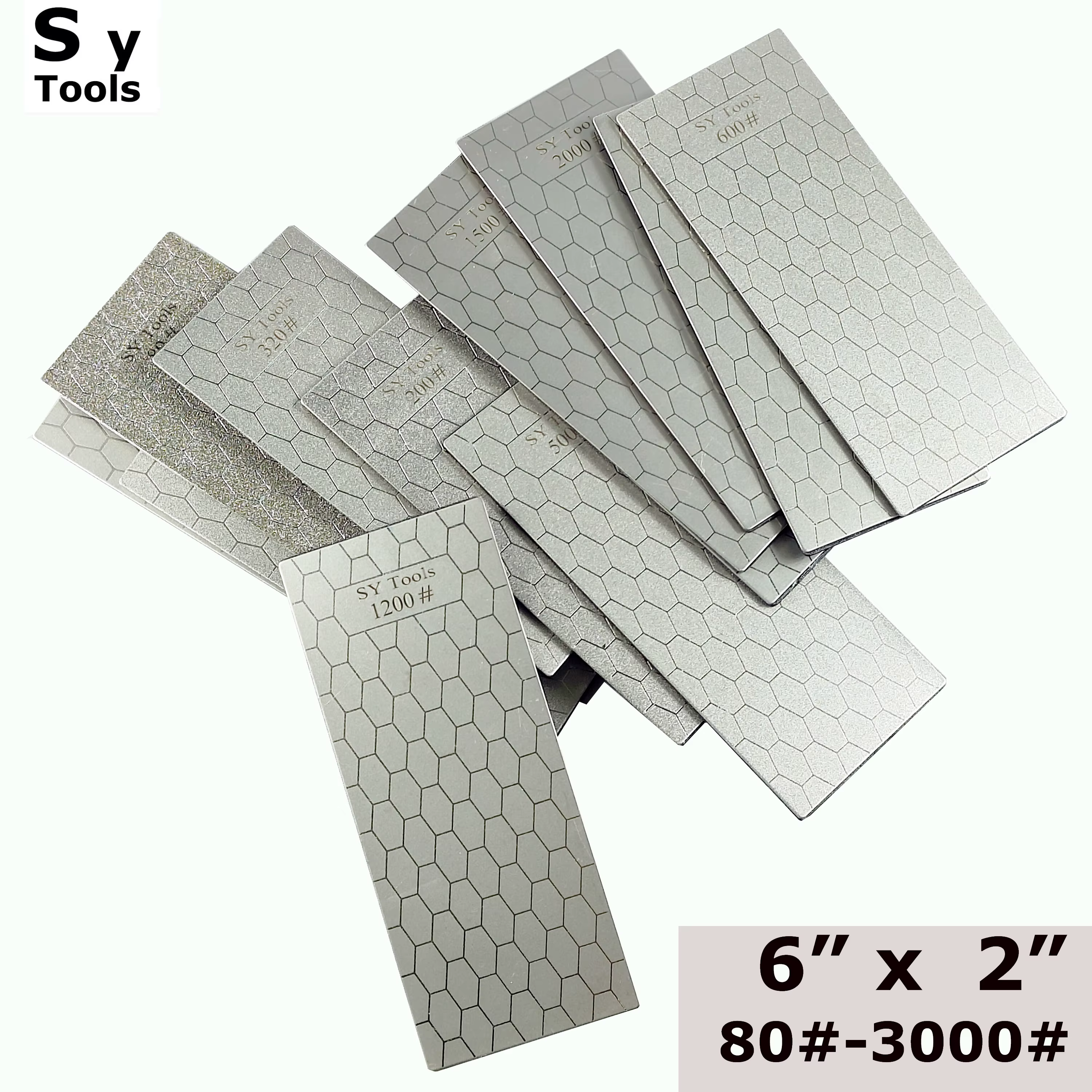 Sy Tools Nouveau 80-3000 # Affûteur de couteaux professionnel en diamant, plaque de pierre à aigui
