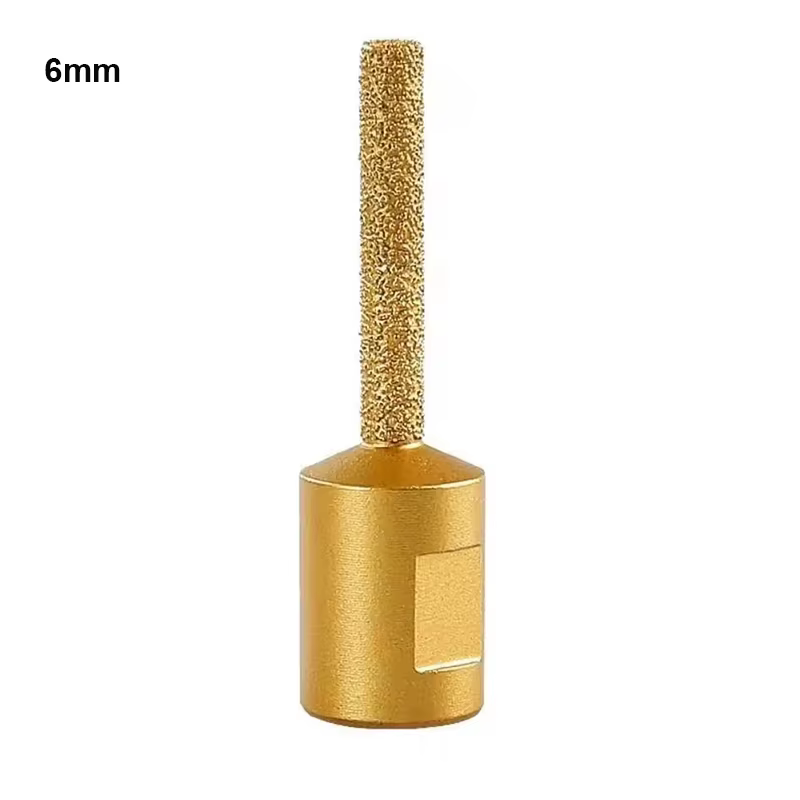Tête de meulage diamantée M10 de 6, 10, 15 mm, scie cloche brasée, résistante à l'usure, pour meuleu