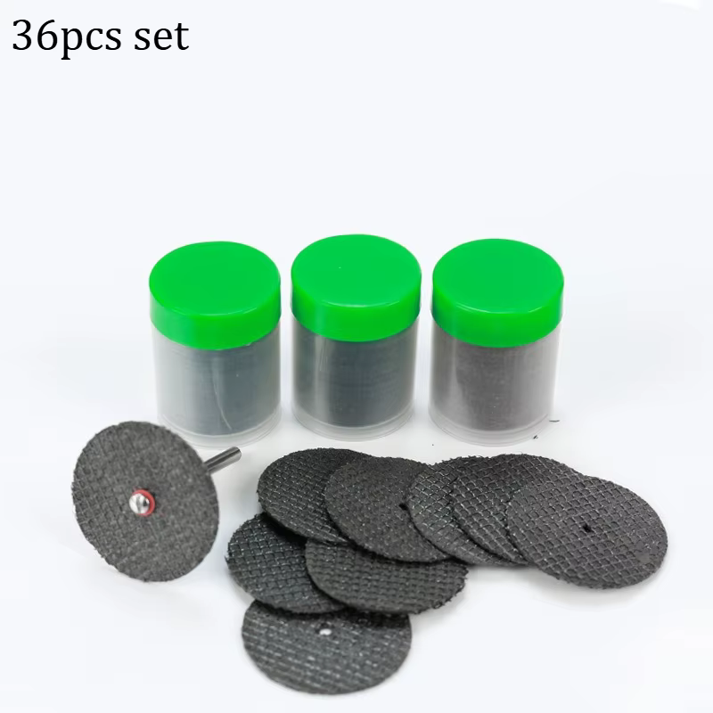 36/38 pièces ensemble Dremel outil rotatif accessoires disque de coupe lame de scie circulaire meule