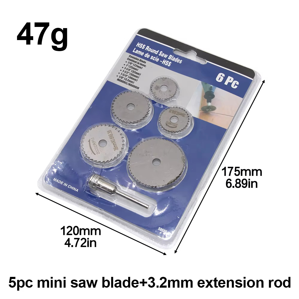 Perceuse à main avec bielle de 3.2mm/6mm, lame de scie circulaire, micro meuleuse électrique, access