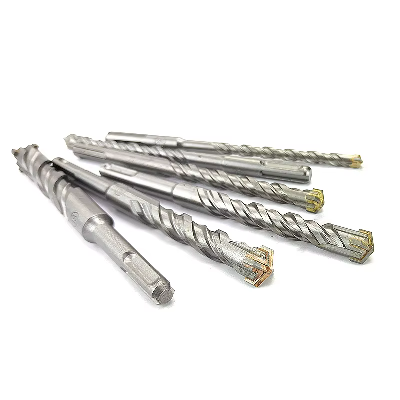 Tête de coupe transversale pour béton SDS Plus, marteau à double tarière 110mm 160mm 200mm, bloc de 