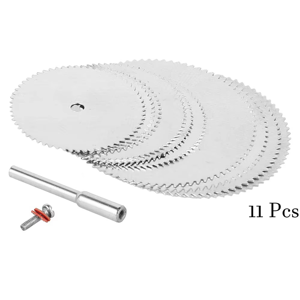 Mini jeu de lames de scie circulaire, disque de coupe de travail de calcul de précision avec 1 plus 