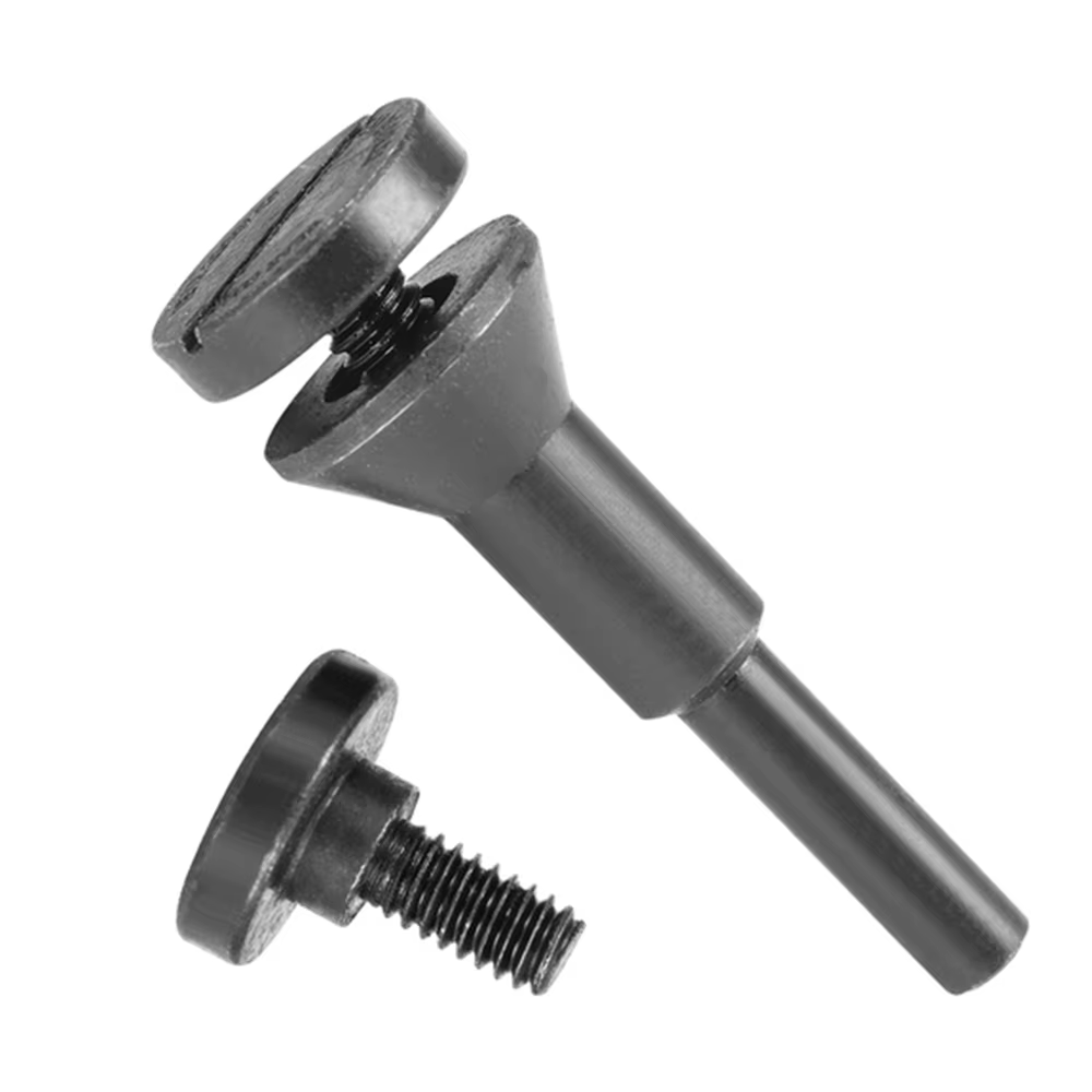 1/2 pièces Mandrin de montage pour disques à tronçonner, avec trous d'axe de 3/8 po et 1/4 po, pour 
