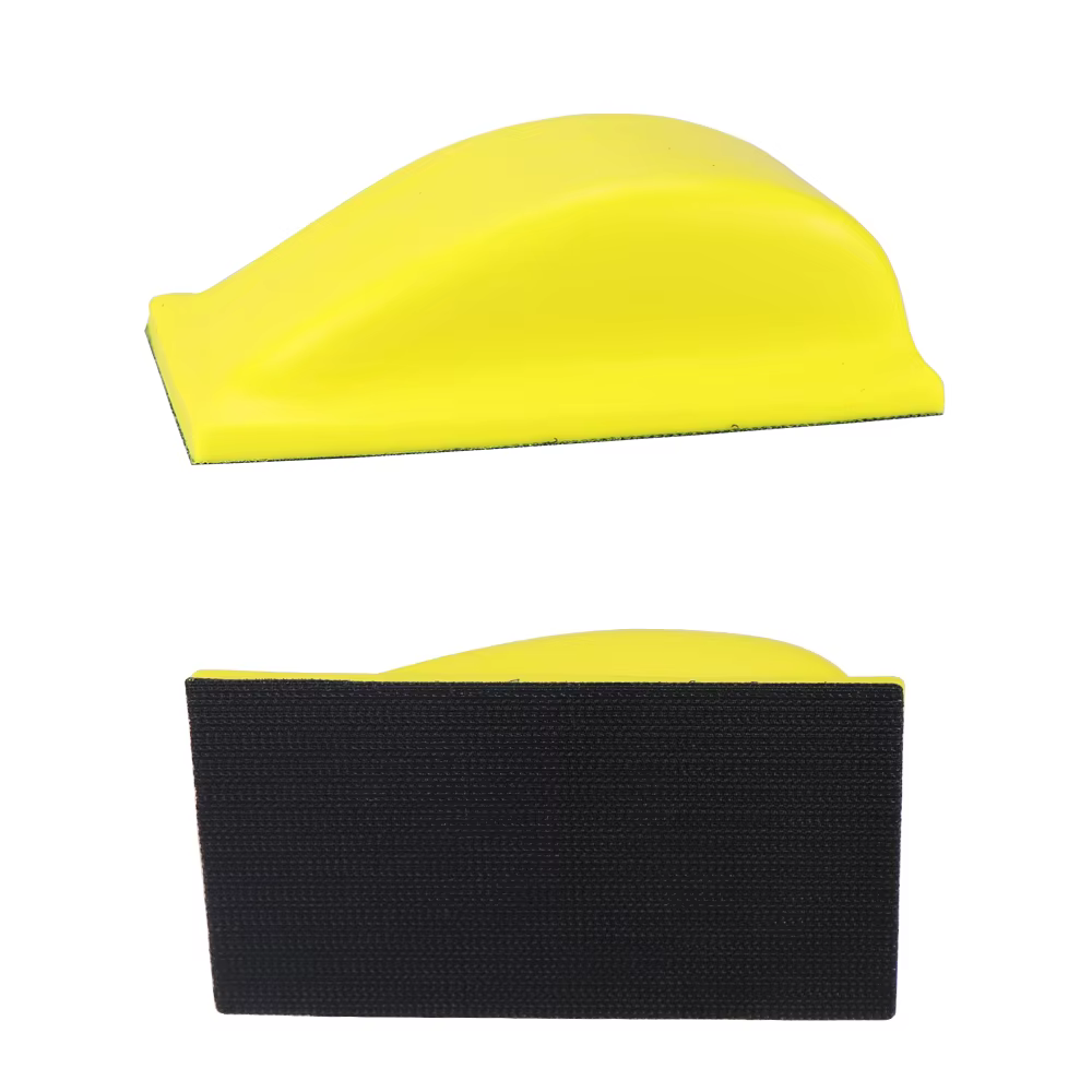 HIFESON 5/6 pouces Mini bloc de ponçage rond souris disque de ponçage papier de verre support tampon