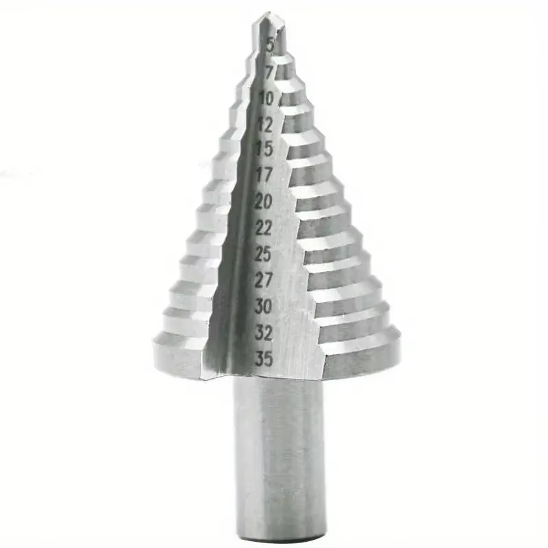Foret étagé en acier rapide 5-35MM, foret pour bois et métal, outils électriques HSS, coupe-trou, al