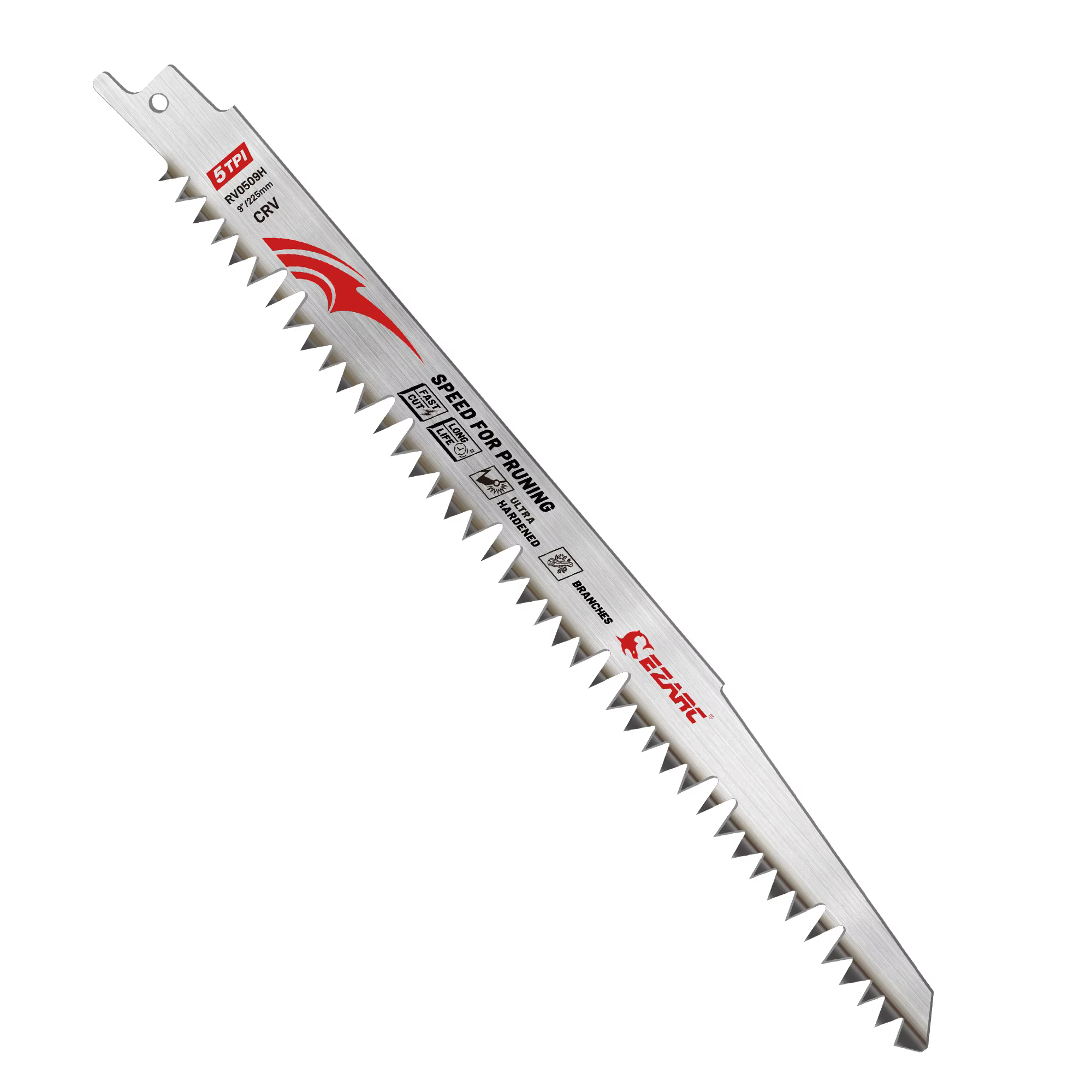 Lames de scie sauteuse EZARC 9''/12'' (225mm/300mm) à dents affûtées pour l'élagage des arbres et la