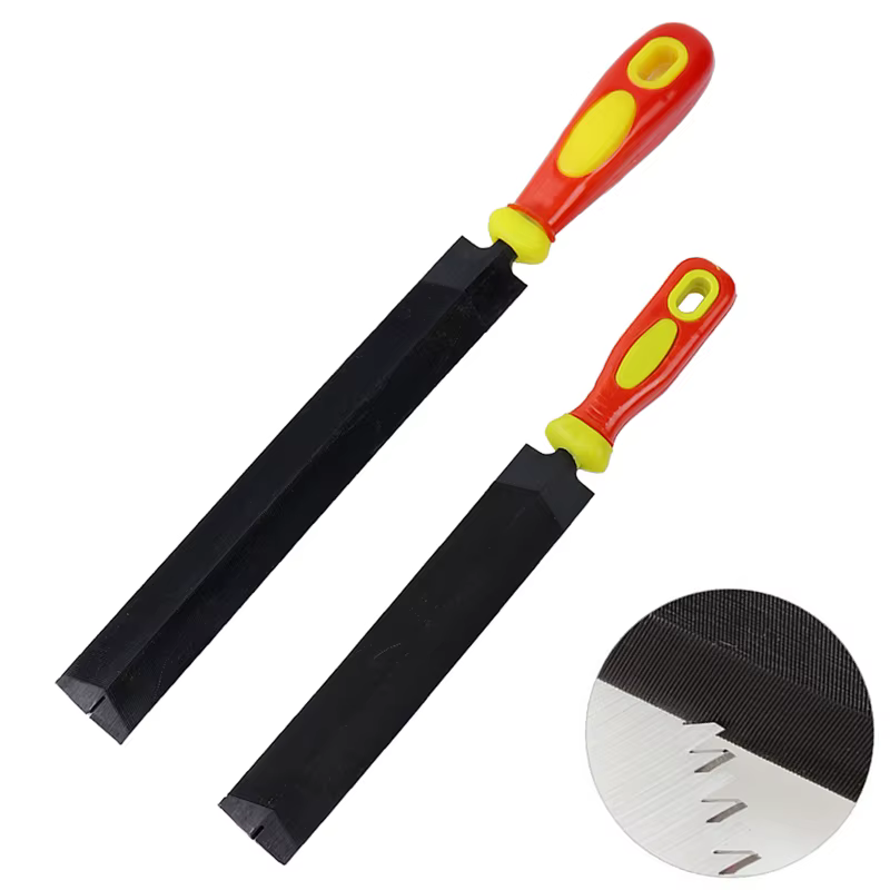 Râpe de meulage à dents fines en forme de diamant, limes de faucille pour l'ébavurage, outils manuel