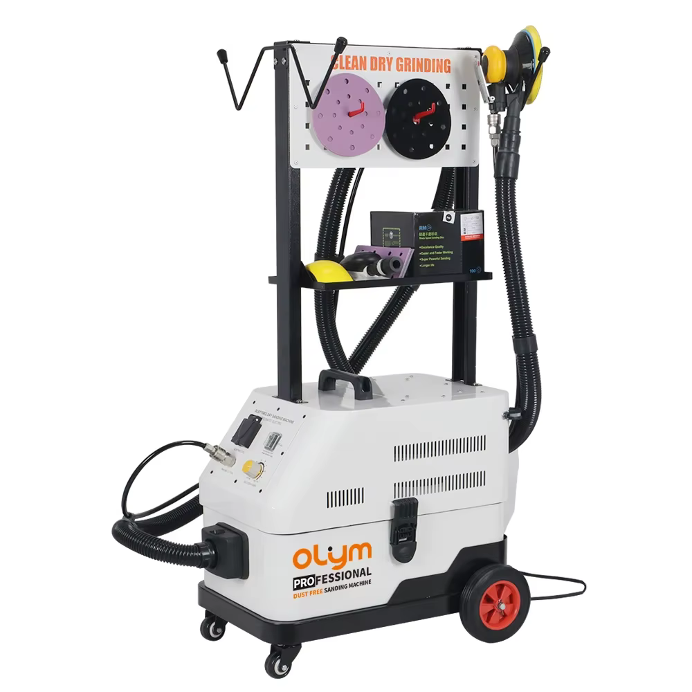 Ponceuse orbitale pneumatique 5 mm, ponceuse à air excentrique avec extraction de poussière pour pei