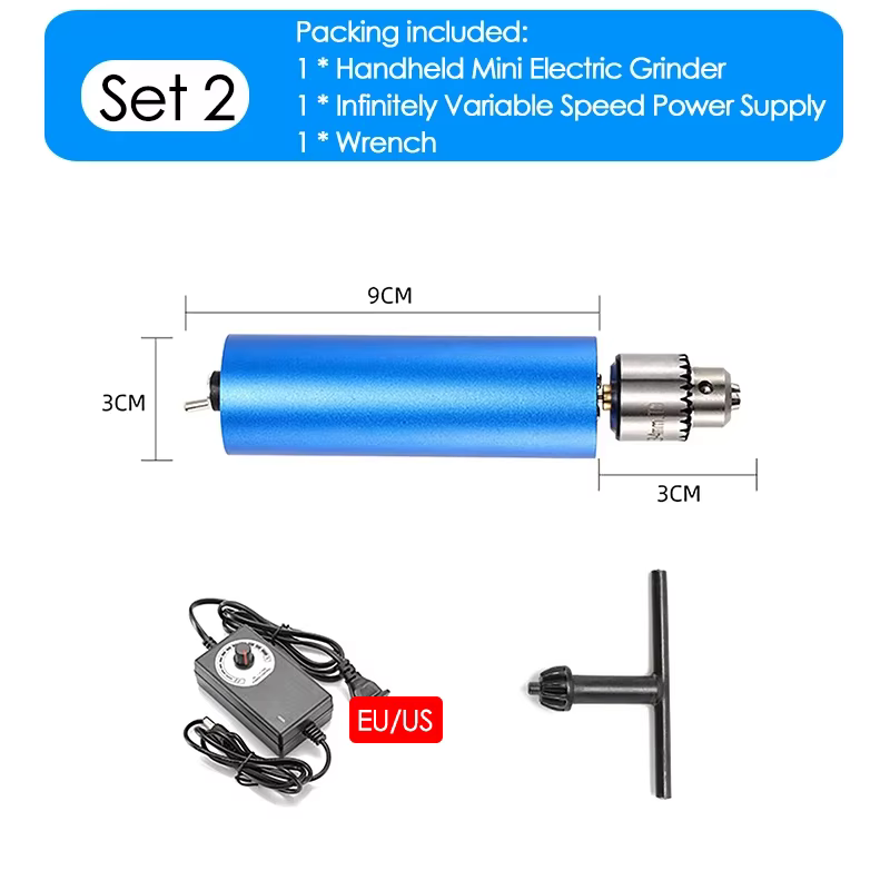 220V Mini perceuse 385 moteur vitesse Variable outil rotatif électrique meuleuse sans brosse graveur
