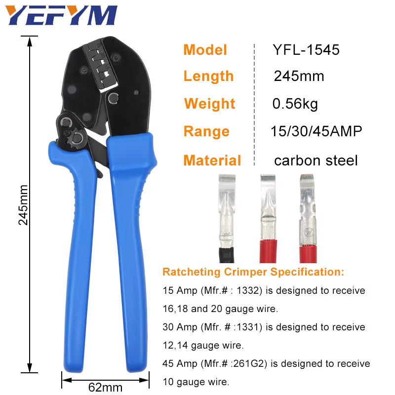 Pince à sertir pour bornes Anderson Powerpole et outils de sertissage Powerpole YFL-1545 pour connec