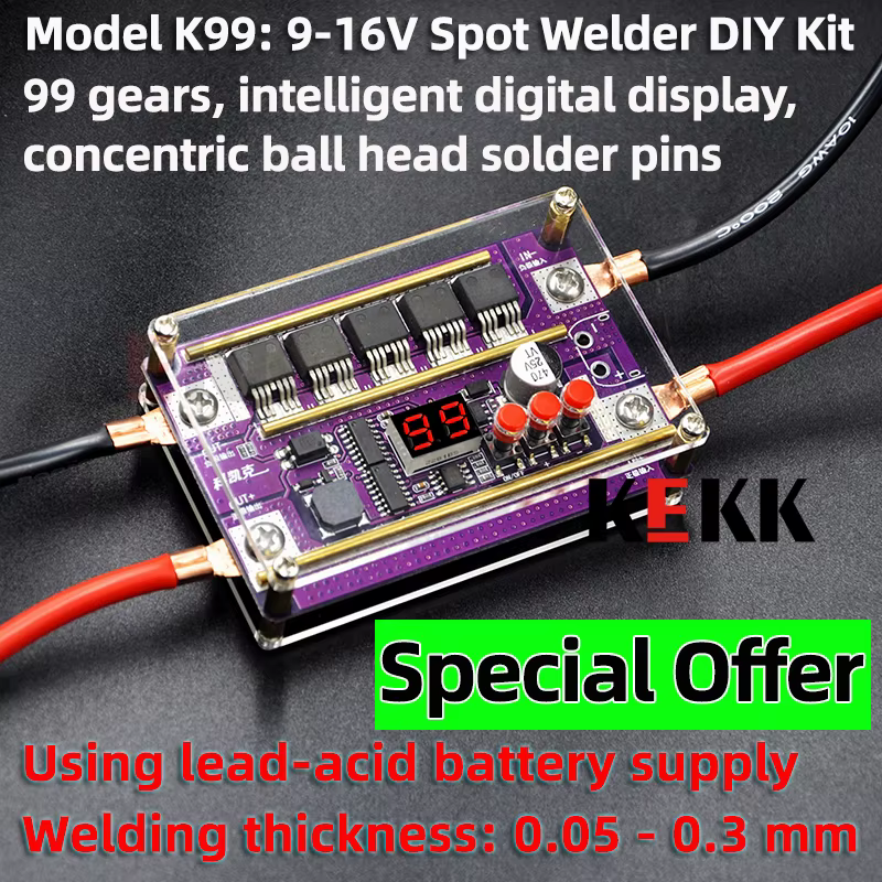 KEKK K99 Mini soudeuse par points 99 vitesses Mini Machine à souder par points panneau de commande p
