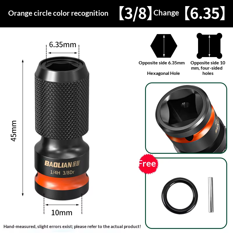 1 pièce Adaptateur porte-embouts pour accessoires Parkside, pour douilles à chocs de perceuse, rallo