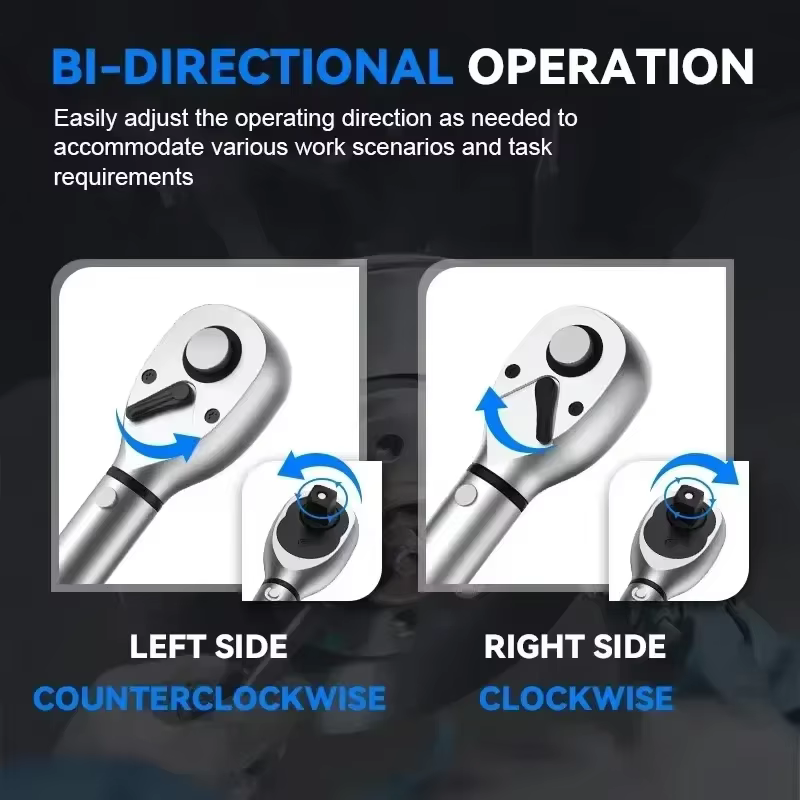 Clé dynamométrique à entraînement carré 1/4 "3/8" 1/2 ", précision 40-220N.m 3%, outils manuels de r