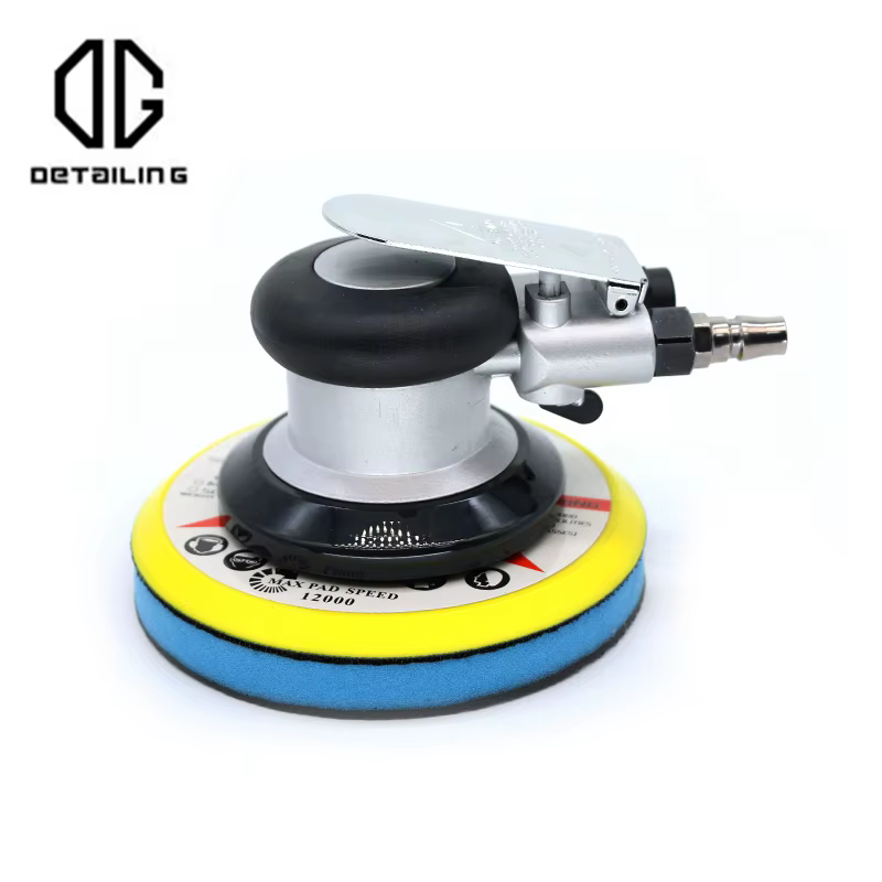 DETAILING-Ponceuse orbitale pneumatique, meuleuse d'air, ensemble de ponceuses à air de 6 pouces, ma