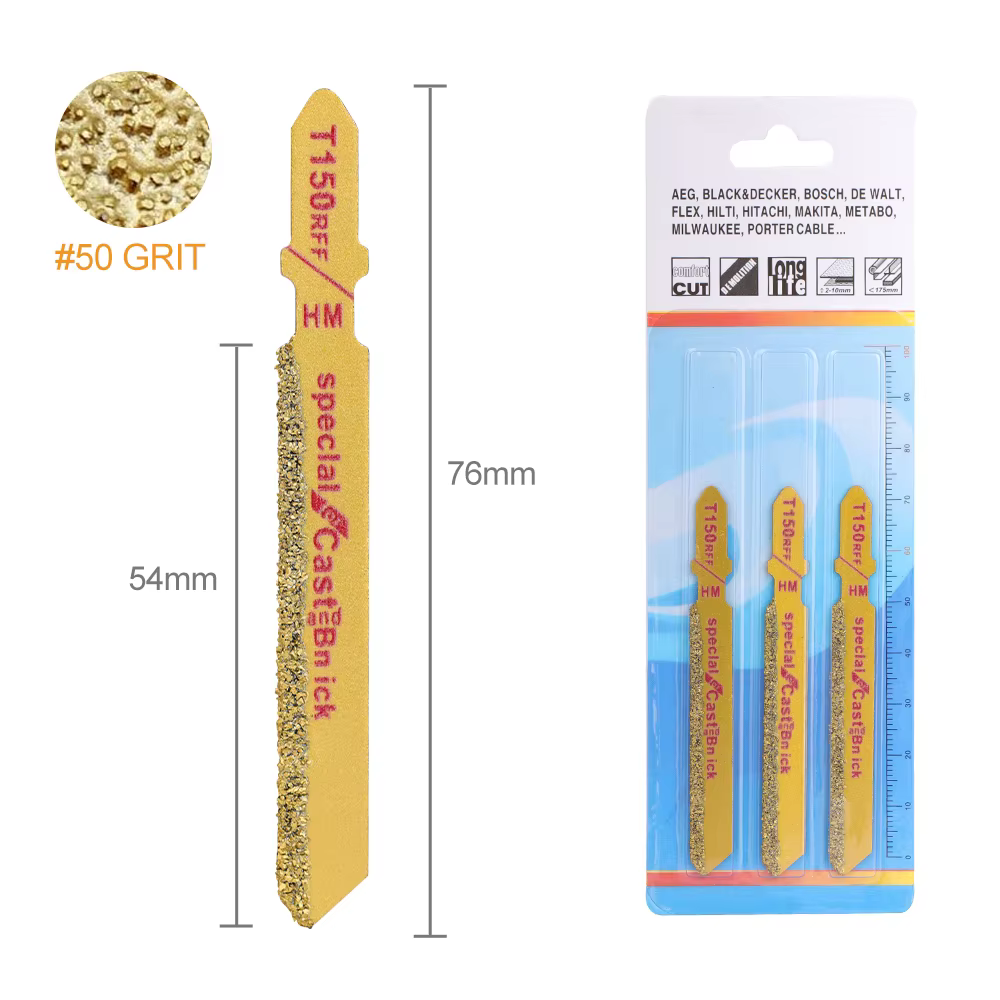 CMCP 3 pièces lame de scie sauteuse diamant 3 "T150 Grain de carbure 50 grains lames de scie sauteus
