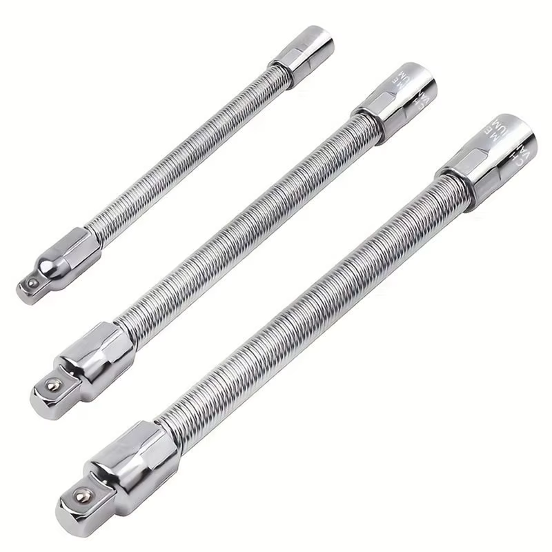 Extension de perceuse flexible M12K, 3 pièces, embouts de 1/4 ", 3/8 ", 1/2 ", ensemble de barres d'