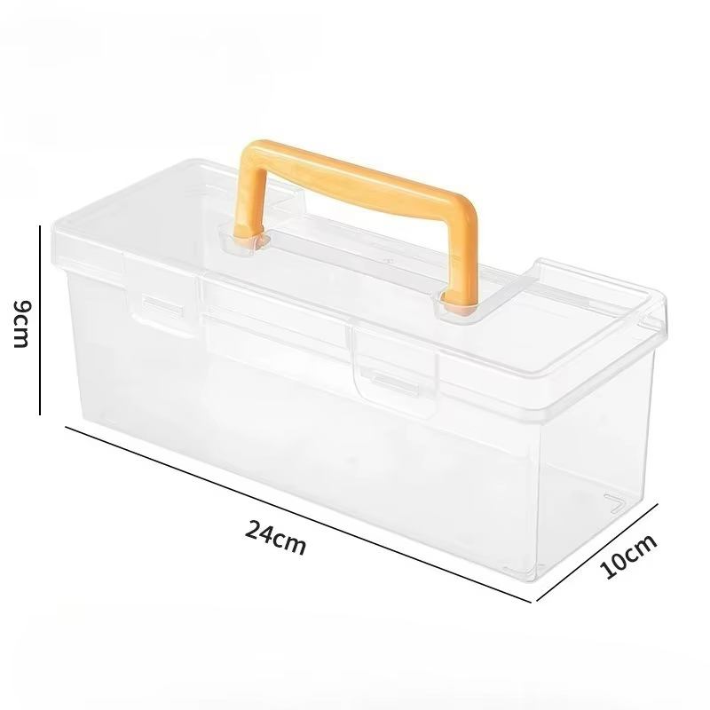 Ensemble d'organisateurs d'outils professionnels 7 pièces, boîte de rangement transparente avec sépa