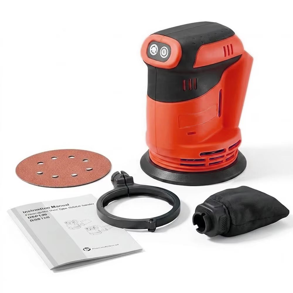 Ponceuse orbitale aléatoire sans fil 125 mm pour le travail du bois, polisseuse électrique, machine 