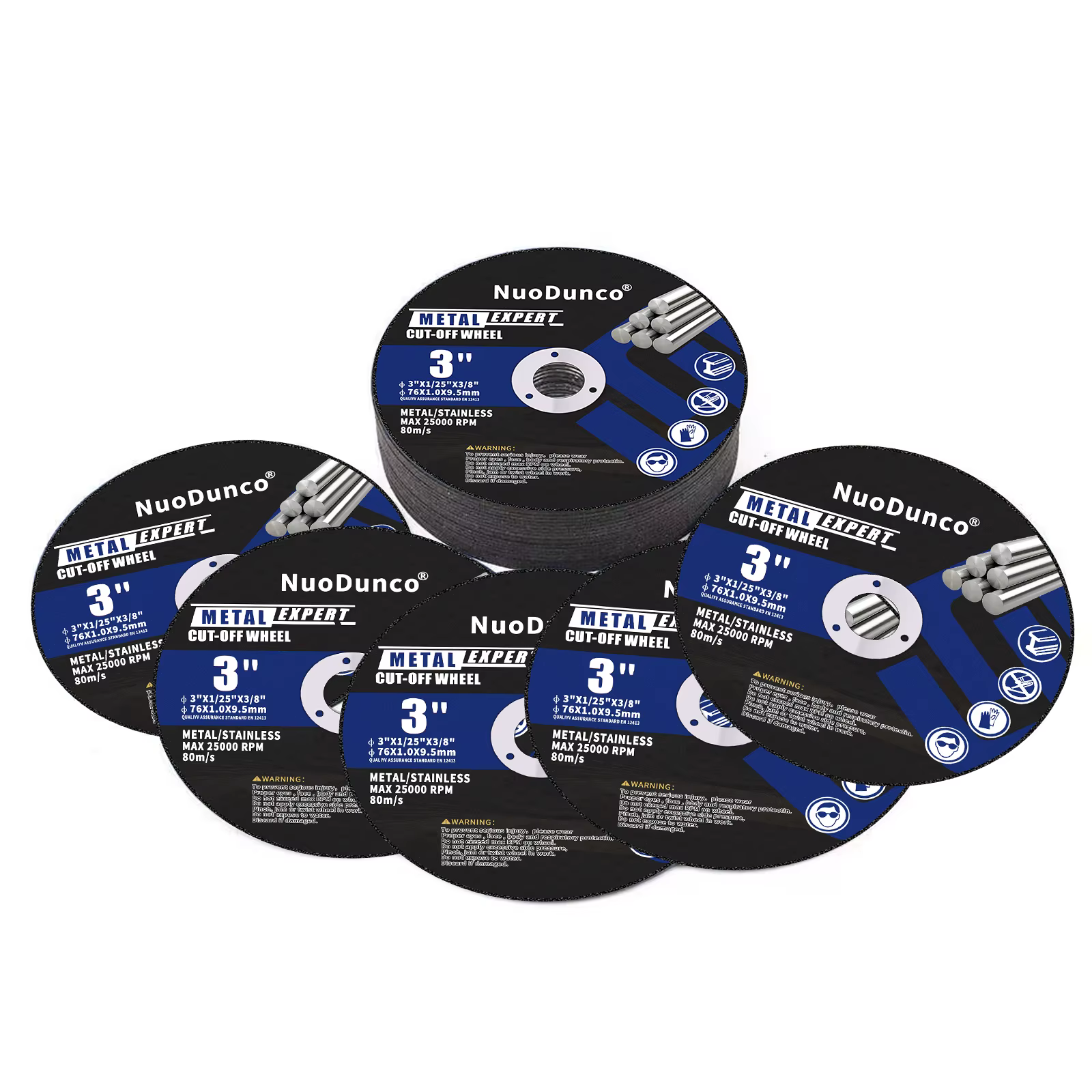 Disque de coupe en métal multicouche de 3 pouces, disque de meule en résine de 75mm pour meuleuse d'
