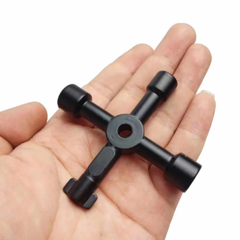 Clé multifonction 4 en 1 pour électricien, plombier, utilitaire, interrupteur croisé, clé triangulai