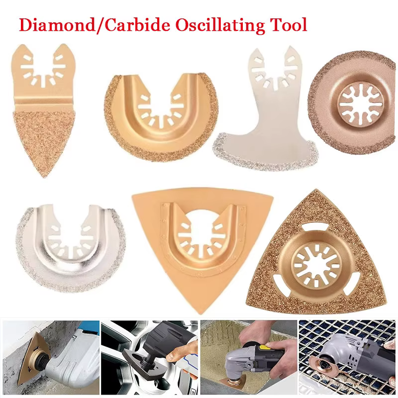 Outil Osccorporelle en Diamant et Carbure pour Changement Rapide, Multi-Outils, pour Carrelage, Béto