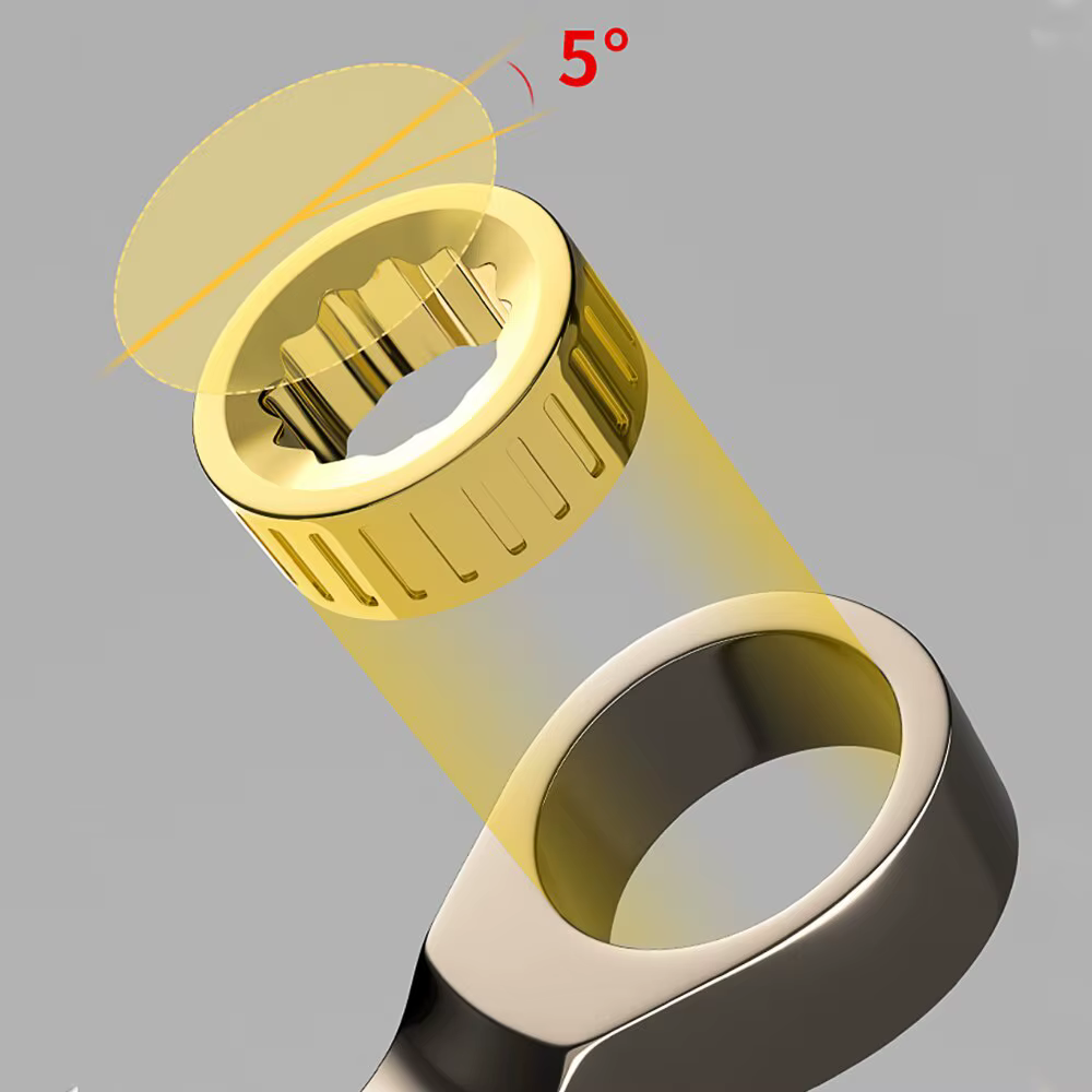 1Pc Clé Flexible D'or Clés À Cliquet Couple Universel Clés pour Voiture Outils De Réparation Métriqu