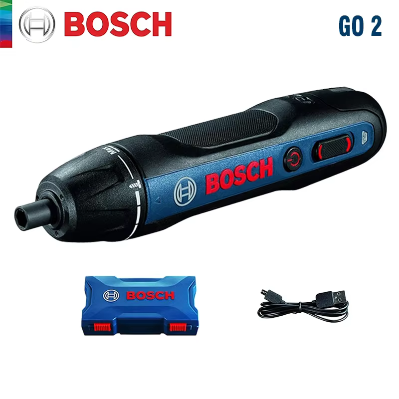 Tournevis sans fil Bosch GO 3 /GO2, tournevis électrique rechargeable 3.6V, perceuse multifonction, 