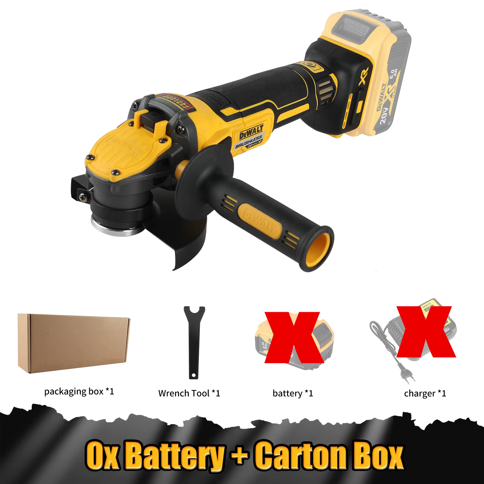 Meuleuse d'angle DEWALT DCG409 - 20V sans balais, outil de découpe et de polissage sans fil, 125 mm 