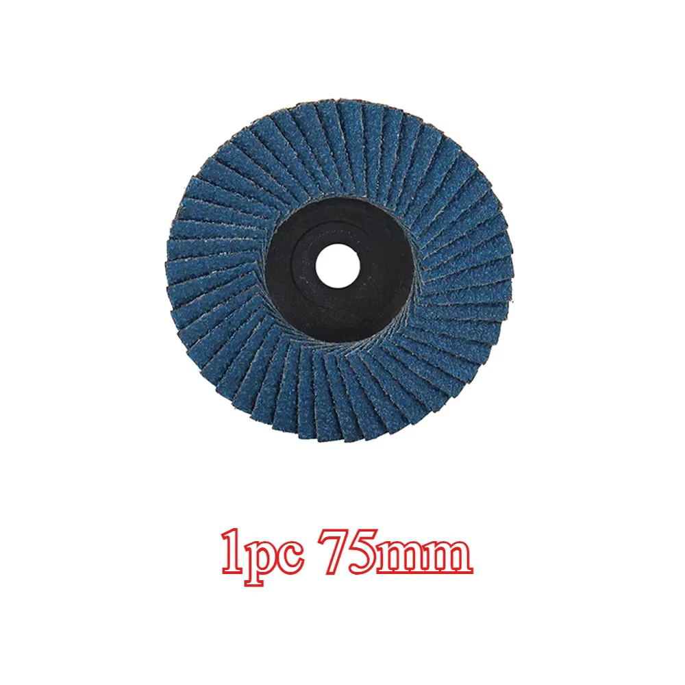 Disques à lamelles plats de 75 mm (1/3 pièces) – Mini-disques de ponçage de 3 pouces pour meuleuse d