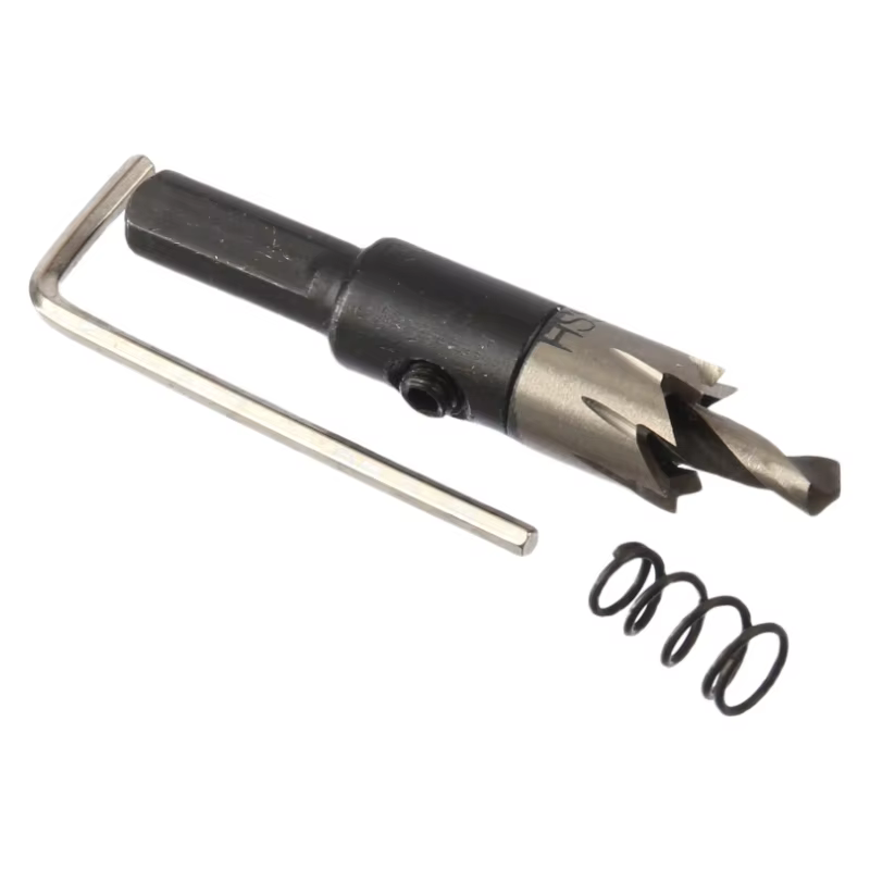 Scie cloche HSS 12-17 mm en acier rapide pour le travail du métal, du bois, du plastique et de l'alu