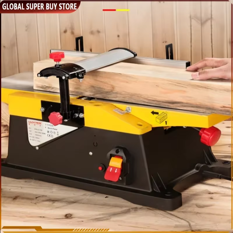 Joints de table pour le travail du bois 6 pouces 1800W, raboteuse électrique épaisse pour le bois, r