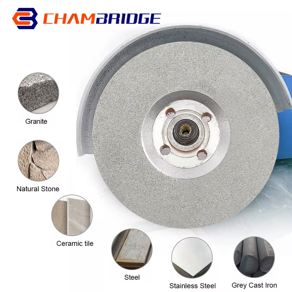 Disque de meulage 5 "125mm, haute qualité, avec revêtement en diamant, pour meuleuse d'angle,disque 