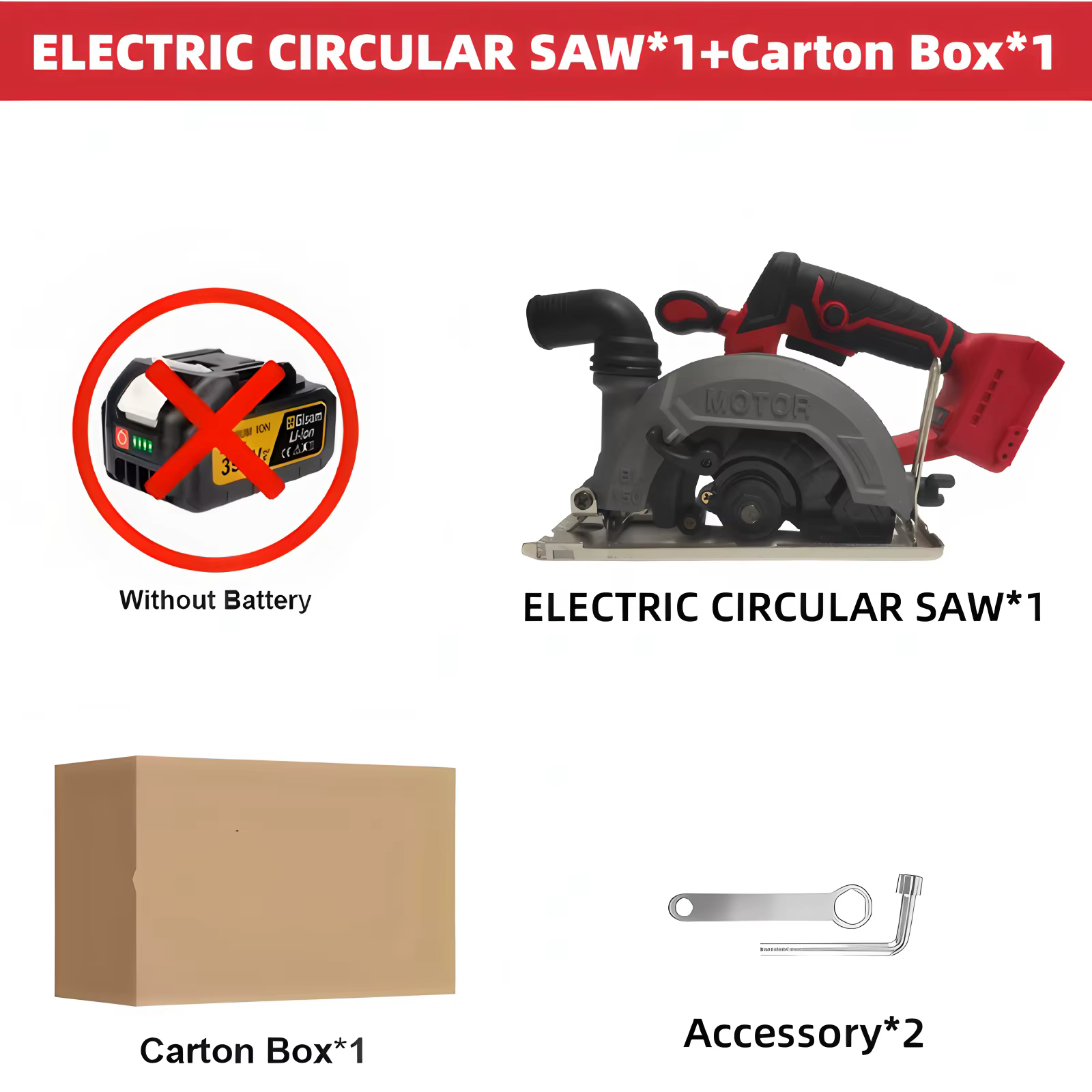 Scie circulaire électrique sans fil 150 mm sans balais, haute puissance, pour le travail du bois, co