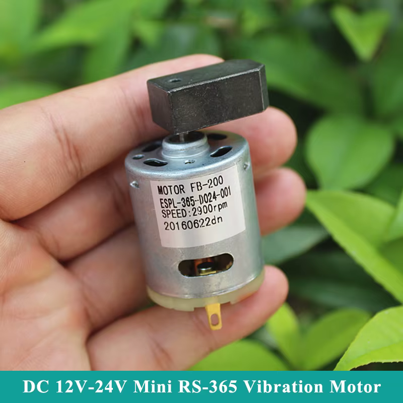 Mini RS-365 baignade Vibration Moteur DC 12V 18V 24V Micro 27mm Électrique Vibrant Moteur Excentriqu