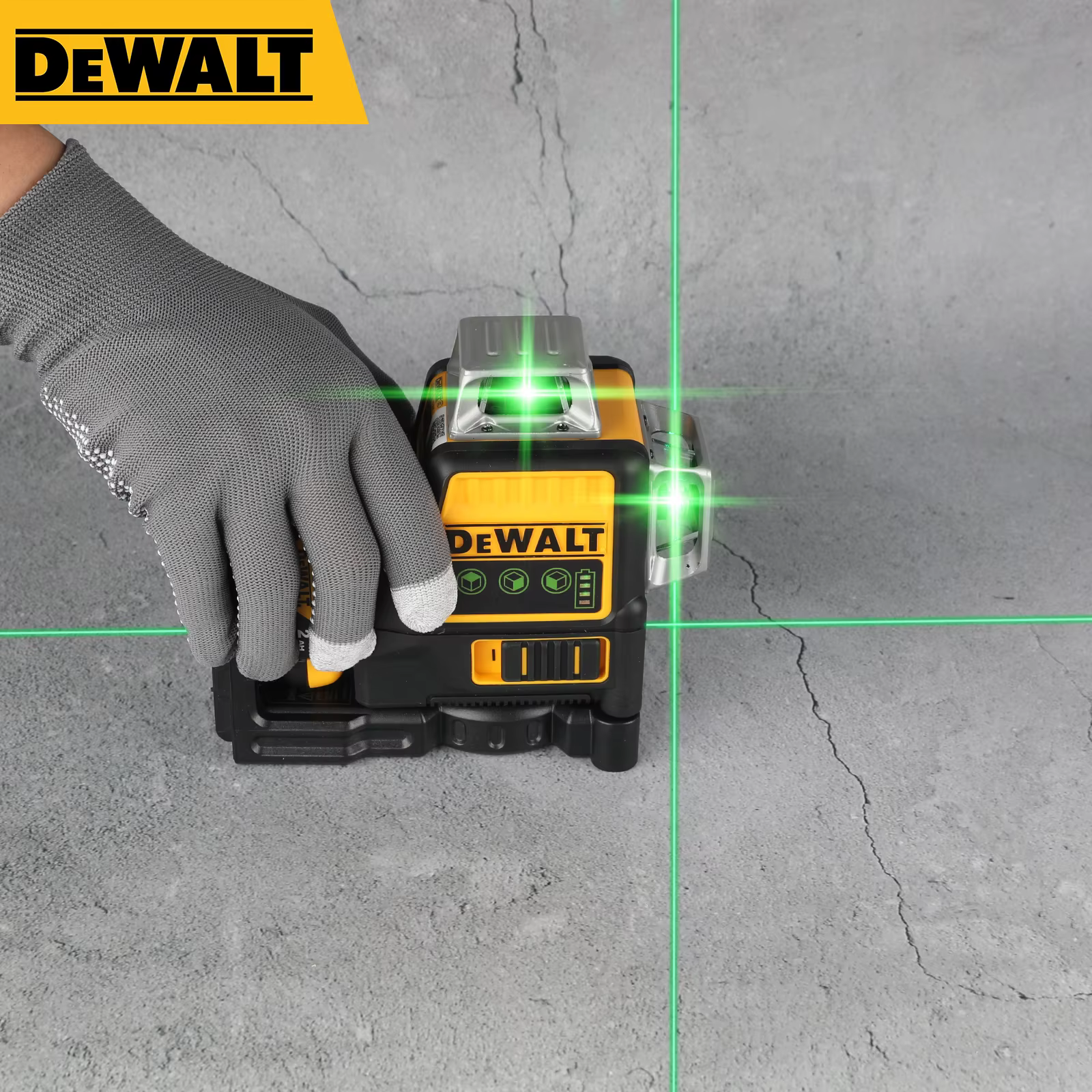 Niveau laser vert à batterie au lithium DEWALT DW089LG 2026 | 12 lignes, 3 côtés, 360 ° Horizont