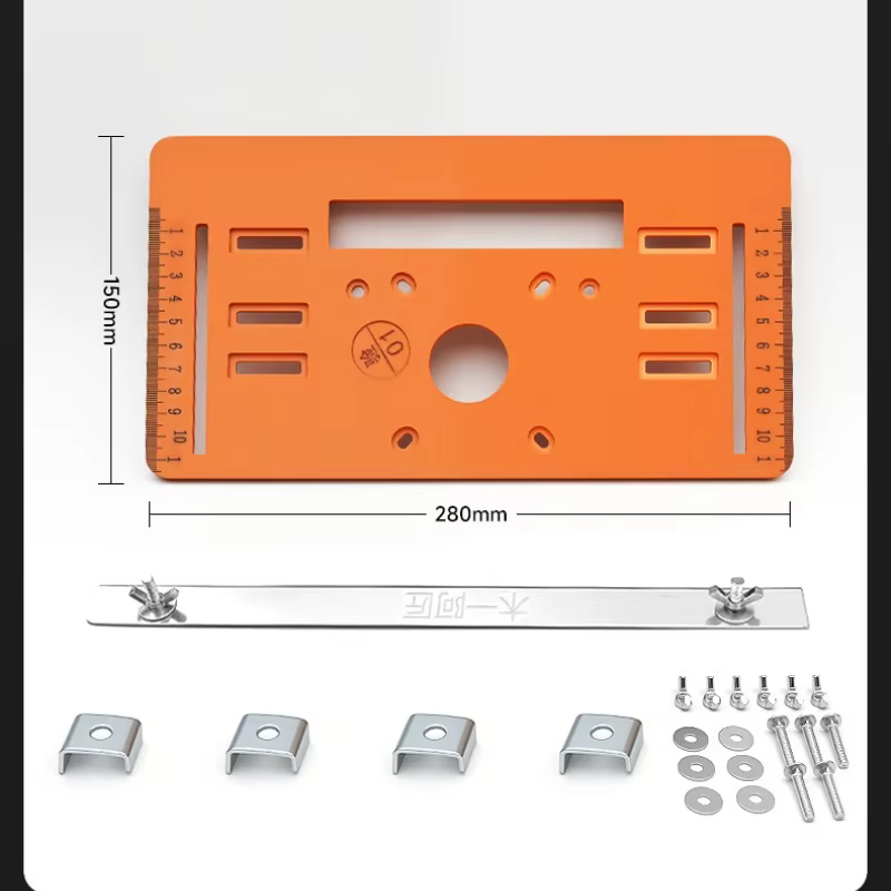 Plaque de base pour scie circulaire 90 °   Plat 45 °   Machine de découpage de découpe Oblique, plaq