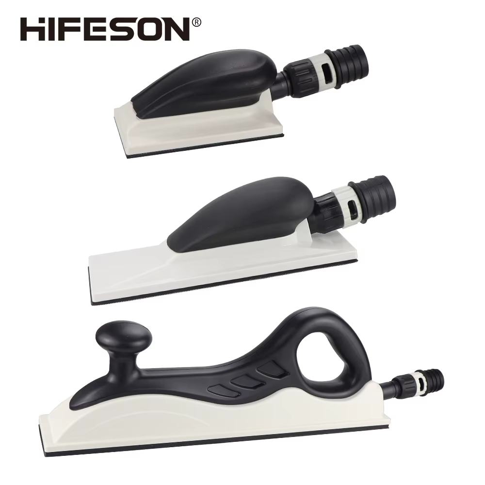 HIFESON bloc de ponçage manuel Extraction de poussière support de papier de verre manuel tampon de p