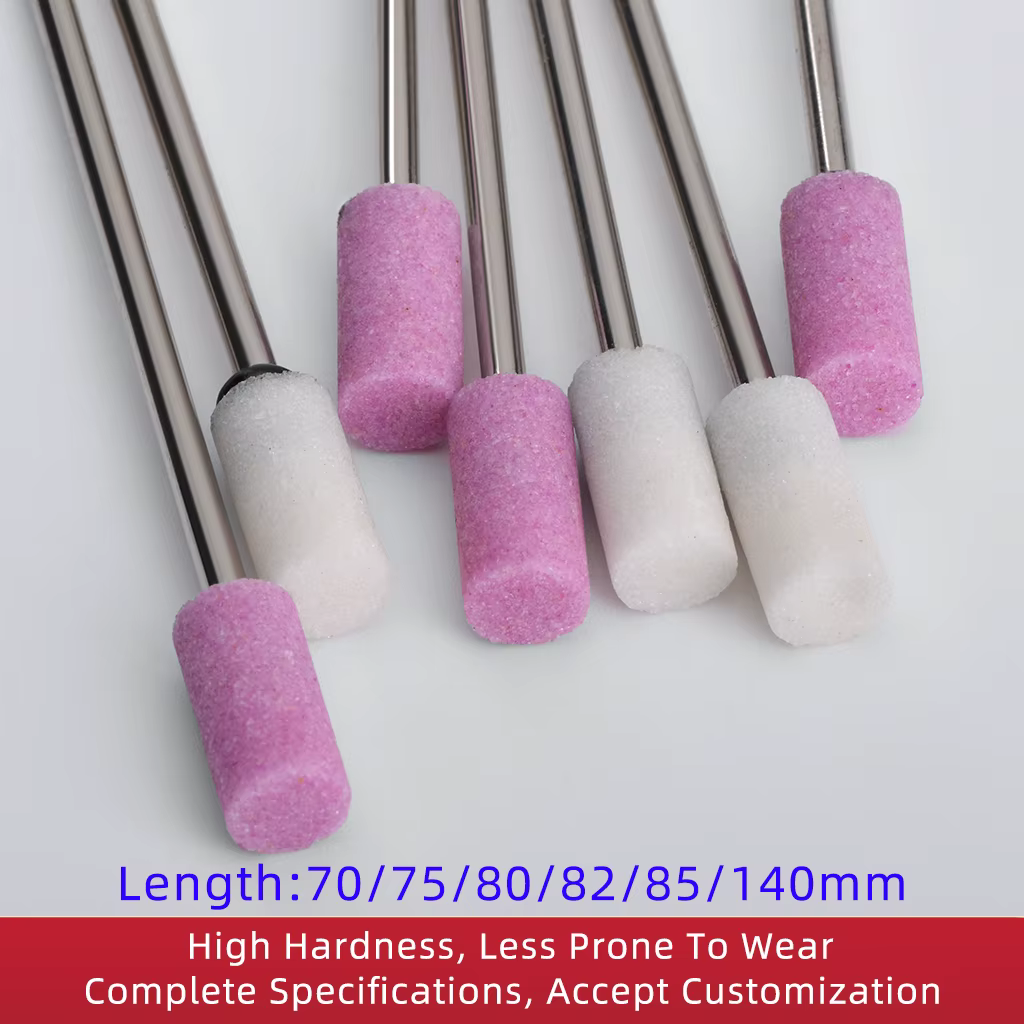 1 pièces 3mm/6mm tige Dia abrasif monté pointe de pierre pour outils rotatifs meulage pierre roue tê