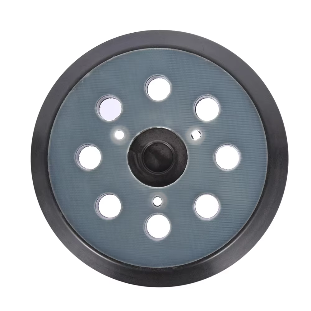 Plaque de ponçage 125 mm (5 pouces) à 8 trous avec support à 3/4 clous, disque de ponçage auto-agrip