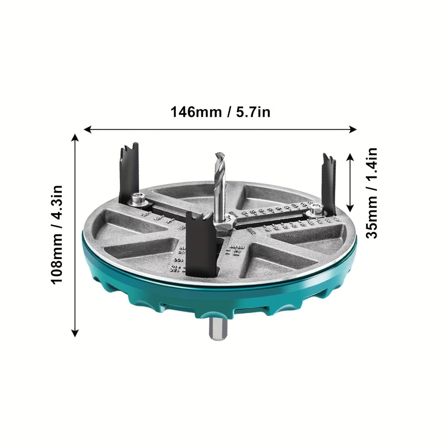 Outil de scie cloche ronde réglable, scie cloche réglable diamètre 45mm-130mm outils de travail du b