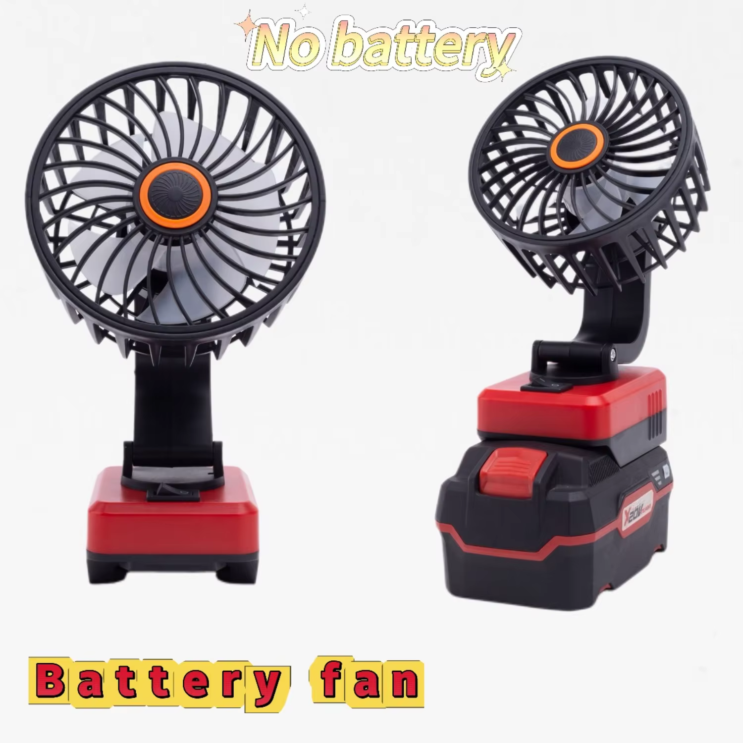 Ventilateur de chantier portable pour Lidl Parkside X20V, batterie Li-Ion, ventilateur sans fil (bat