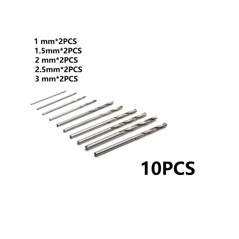 49 pièces 0.2-3.4mm ensemble de perceuse à main Mini foret à main en aluminium bijoux artisanat perc