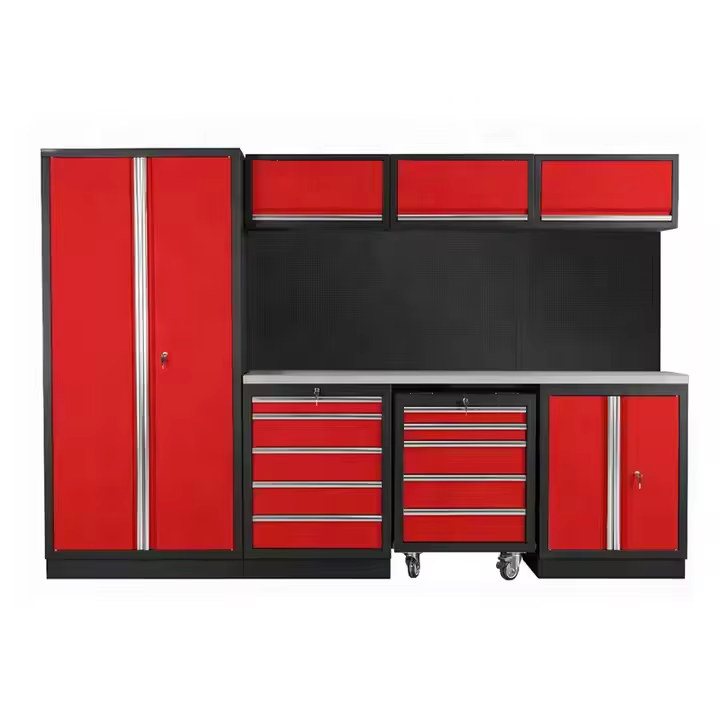 Armoire à outils verrouillable avec étagères réglables pour un rangement sécurisé